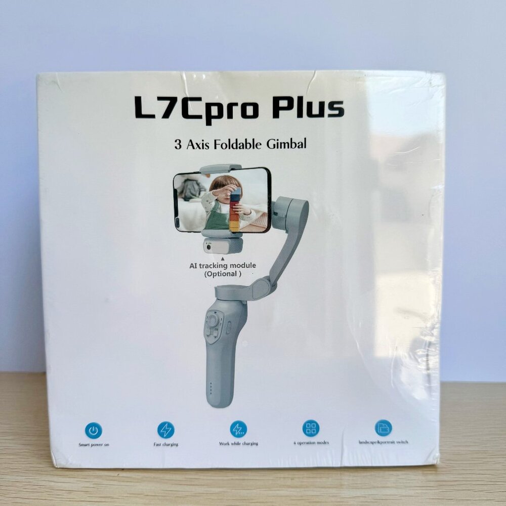 NEW L7Cpro Plus 3 Axis Foldable Gimbal Smartphone Stabilizer Phone Holder